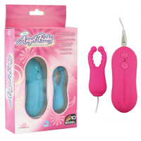 Angel 10-Funktionen Nippel- & Penis-Clips Silikon Vibrierender Persönlicher Massager Batteriebetrieben Wasserdicht Geräuscharm Umweltfreundlich