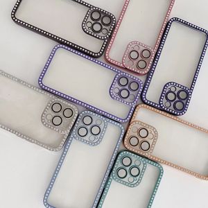 Coques de téléphone antichoc en TPU de luxe amusantes avec diamants plaqués pour 13 Pro Max <span class=keywords><strong>14plus</strong></span> - Product Image 6