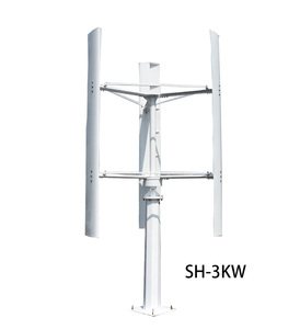 เครื่องกำเนิดไฟฟ้าพลังงานลมแบบแกนตั้ง SMARAAD SH-3000 พร้อมตัวควบคุม MPPT ใบพัดอลูมิเนียม 3KW SH-3000W Wind SH-3000W - Product Image 2