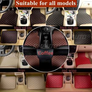 Tapis de sol de voiture universels en PVC, 4 pièces, imperméables, protège-pieds, anti-dérapants, pour les déversements, les chiens, les animaux domestiques, tapis avant et arrière - Product Image 6