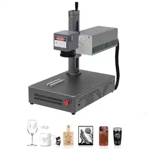 Máquina de marcação a laser UV 3W 5W para vidro, plástico, metal, acrílico, impressora UV de marcação a laser com tamanho pequeno, envio rápido