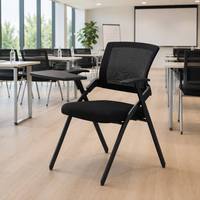 Chaise de formation empilable en maille, supportée par l'OEM, pour usage intérieur, pliable, avec tablette d'écriture, idéale pour les conférences
