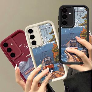 เคสโทรศัพท์ลายการ์ตูนฟูจิซัง สำหรับ Samsung S25 Ultra/S24/A35 ลายรถไฟญี่ปุ่น  แบบอนิเมะ ป้องกันรอยขีดข่วน - Product Image 1