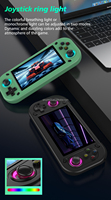 Konsol Game Genggam Qbuy R43s Pro Resolusi 1920*1080 Layar 4.3 Inci Klasik Portabel 2000mah Konsol Game Retro Genggam