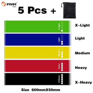 Nhà Phòng tập thể dục tập thể dục thân thiện với môi Yoga <span class=keywords><strong>Latex</strong></span> kháng ban nhạc 5PC thiết lập hip Mini ban nhạc đào tạo vòng chân kéo dài tập thể dục - Product Image 5