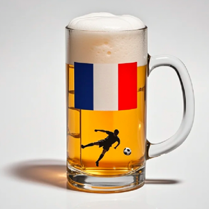 Verre à bière moderne personnalisé en gros, incassable, avec décalcomanie sur mesure pour bar à domicile et brasserie - Product Image 3