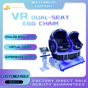 Sedia VR a Uovo in Metallo per 2 Giocatori con Feedback Aptico, Dispositivo Interattivo per Cinema Virtuale e Giochi al Coperto - Product Image 2