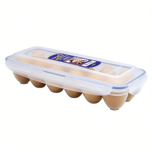 Lock & Lock Egg Storage <b>Container</b> 10 Pack <b>Clear</b> <b>Plastic</b> With Lid For Refrigerator Use - Product Image 2