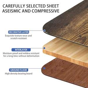 Rustikal Braun 5 verschiedene Winkel Faltbarer Holz Laptop Bett Tisch Laptop Schreibtisch mit USB-Ladeans chluss und Getränke halter - Product Image 4