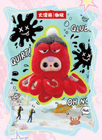 Marque de renom Baby Three Boîte mystère de jouets en peluche Série Quack Quack Fun Figurines animées Grandes poupées en peluche Cadeau d'Halloween 400%