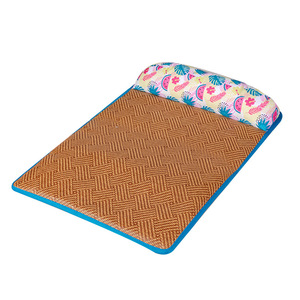Alfombra refrescante para gatos, estilo almohada, tejido de ratán, almohadilla de verano para el suelo para gatos, rectangular, con diseño de hojas verdes de sandía, talla M - Product Image 5
