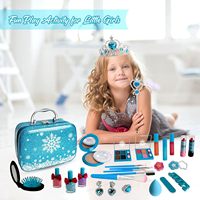 Kit de maquillage pour enfants pour filles enfants jouent de vrais jouets cosmétiques lavables ensemble d'habillage