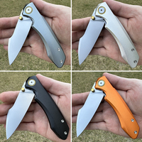 Couteau pliant BoChen avec manche en aluminium, lame 440c, couteau de poche, couteau de camping, couteau de chasse, couteau d'extérieur, outil EDC léger