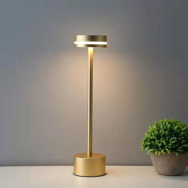 Touch dimming cordless led table lamp rechargeable lamp for restaurant dinning room