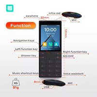 Qin F22 Pantalla Táctil Sin Cámara Wifi 2.8 Pulgadas 16GB/32GB MTK6739 Batería de 1700mAh 480*640 Versión Global Inteligente Play Store