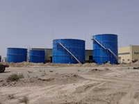 Réservoir GFS en verre fusionné sur acier, réservoir boulonné pour le stockage d'eau potable, d'eaux usées et d'eau de lutte contre les incendies