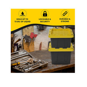 في الهواء الطلق داخلي قابل للقفل 5 غالون أسود أداة حمل ، أحمر أصفر أسود اللون أسود اللون حسب الطلب - Product Image 5