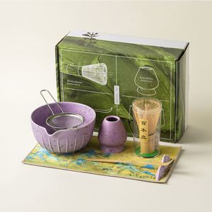 Juego de Cerámica Estilo Japonés de 7 Piezas: Cepillo para Batir, Batidor de Té, Tazón para Matcha, Soporte para Libros - Product Image 5