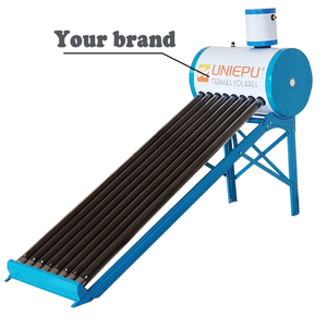 Chauffe-eau solaire à tubes évacués <span class=keywords><strong>80</strong></span>-360L 20 tubes Acier galvanisé avec tube en verre pour système d'eau chaude solaire - Product Image 1