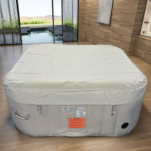 B02 intérieur N extérieur <span class=keywords><strong>gonflable</strong></span> PVC bain à remous <span class=keywords><strong>Spa</strong></span> baignoire piscine adulte bain à remous avec massage à <span class=keywords><strong>bulles</strong></span> <span class=keywords><strong>et</strong></span> couverture - Product Image 4