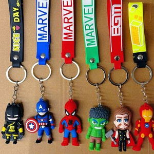 Cartone animato Marvel portachiavi vendicatori in resina di gomma morbida figurina ciondolo chiave per auto alla moda piccoli <span class=keywords><strong>accessori</strong></span> - Product Image 2