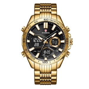 Reloj de Pulsera para Hombre FOXBOX 0049, de Lujo, Deportivo, de Negocios, con Doble Esfera de Cristal, Resistente al Agua, con Movimiento de Cuarzo Luminoso - Product Image 3