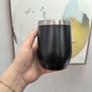Vaso Térmico de Acero Inoxidable de 12 oz con Acabado Cáscara de Huevo para Oficina y Escuela, Aislamiento Térmico para <span class=keywords><strong>Agua</strong></span> Caliente, Apto para Niños, Tipo Presión para Hervir - Product Image 2