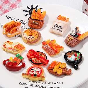 3D樹脂シミュレーション食品ミニパンDIY手作りミニ樹脂玩具アクセサリー - Product Image 4