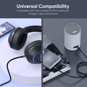 Câbles audio VIDVIE TPE stéréo 1,5 m 3,5 mm Jack AUX, câble audio mâle vers mâle pour haut-parleur de voiture - Product Image 5