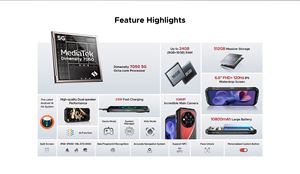 Téléphone robuste Doogee S118 Pro, écran FHD de 6,6 pouces, 5G, batterie de 10 800 mAh, appareil photo principal de 108 MP, 8 + 512 Go, NFC, déverrouillage facial, empreinte digitale, Android 14 - Product Image 3