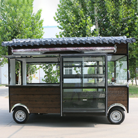 Kiosque de distribution d'aliments, 10 pouces, 4 roues, support pour chien chaud, chariot de distribution, glaces camion Dessert, Halal boulettes, Mobile