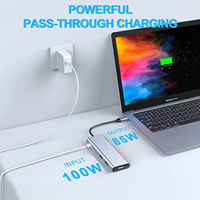 Adaptateur 9 en 1 avec 4K HDMI PD Charging SD Micro Card Reader USB 3.0 3.5mm Headphone USB C HUB pour iPad Pro Air Jack Type C