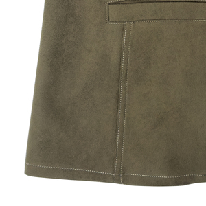Chaleco <span class=keywords><strong>de</strong></span> ante <span class=keywords><strong>para</strong></span> <span class=keywords><strong>mujer</strong></span> personalizado ODM fabricante 2025 moda Top verde cuello redondo chaleco <span class=keywords><strong>trabajo</strong></span> Oficina elegante Retro Chaleco <span class=keywords><strong>de</strong></span> terciopelo - Product Image 5