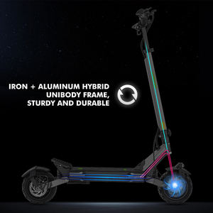 UE Reino Unido EE. UU. Almacén Plegable 10 pulgadas Scooters eléctricos todoterreno con rueda grande VIPCOO VS6 Kick E Scooter para adultos - Product Image 2