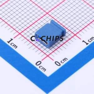 KH-2.54TXM-BK-6.5H-B Shorting Cap / Jumper Cap P=2.54mm Connector ( Pitch: 2.54mm )( Open Top / Closed Top: Capped Type ) - Product Image 1