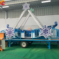 Service professionnel OEM et ODM manèges d'attractions pour enfants, mini bateau pirate portable pour enfants avec remorque