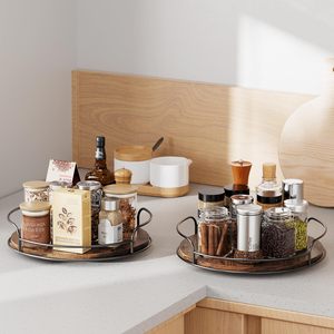 Organizador Giratorio de Madera Personalizado de Fábrica, Tipo Soporte, para Almacenamiento, OEM ODM, Varios Tamaños, para Sala de Estar - Product Image 3