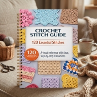 Carnet de planification de projets de crochet et de tricot exclusif à spirale, avec journal de bord et design pour les passionnés de fil – Cadeau idéal