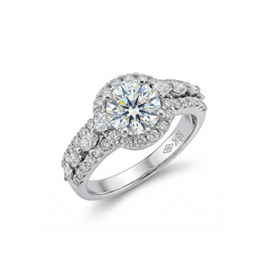 Anillo de Boda Personalizado de Oro Sólido S925/10K/14K/18K con Diamante Cultivado en Laboratorio de 1.0 Quilates, Corte Brillante, Calidad VVS-VS, para Fiesta - Product Image 1