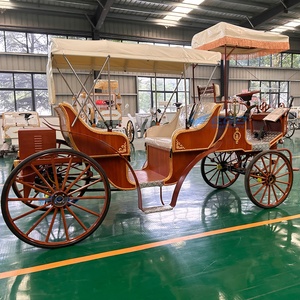 Charrette de mariage victorienne, calèche de Cendrillon pour le tourisme, chariots de chevaux électriques pour visites touristiques, capacité de 6 personnes, 60 - Product Image 5