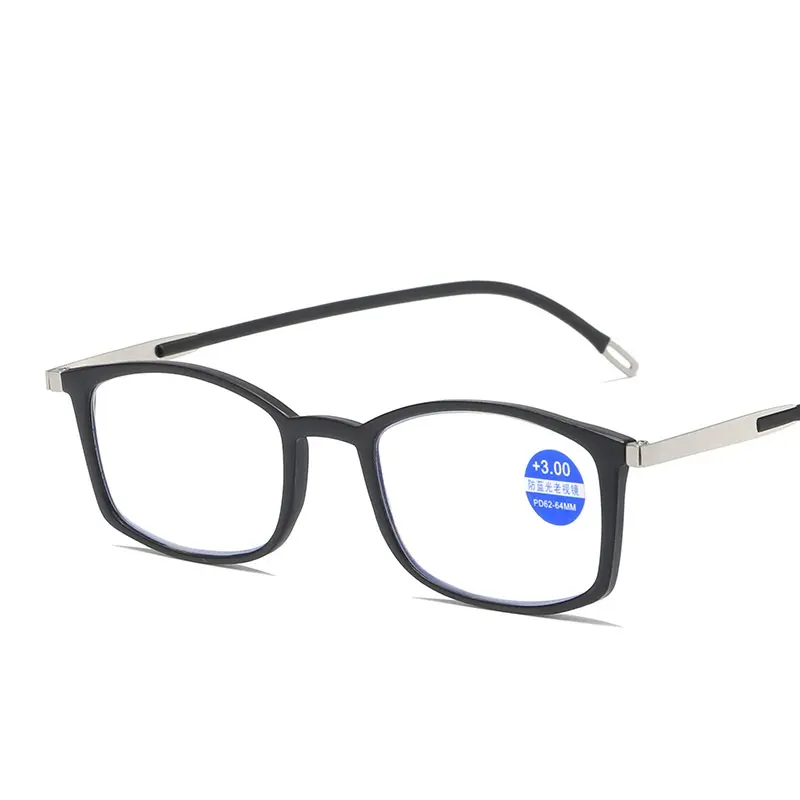 Gafas de lectura delgadas para presbicia, lentes portátiles de llanta completa, antirayos azules, para presbicia, venta al por mayor