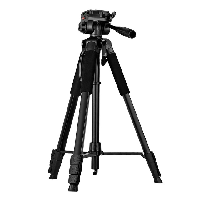 2.1M Heavy Duty Travel Adjustable Mobile Phone Iron Alloy Lightweight DSLR Camera Outdoor Tripod Vlog Stand Foldable Anti-Slip
