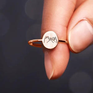 T0546 Anello per Coppie in Acciaio Inossidabile, Design Moderno Unisex, Regalo alla Moda, Anelli dal Design Semplice - Product Image 6