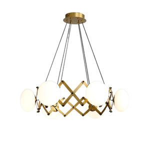 Modern Minimalist Pendant <b>Light</b> Led E27 Round Chandelier For Living Room Bedroom - Product Image 5