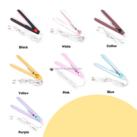 Nouveau Lisseur Cheveux Portable Céramique Outil Coiffure Boucleur Lisseur Plat Frange Barbe Mini Lisseur Céramique