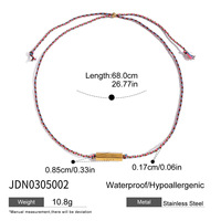 Collier pour femme en acier inoxydable avec pendentif hexagonal en nacre, thème amour délicat, avec croix gravée et cordon coloré