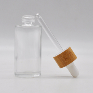Botella de Vidrio Esmerilado Transparente de 20ml, 30ml, 40ml con Gotero y Tapa de Bambú para Productos de Aromaterapia y Belleza, con Logotipo Personalizado al por Mayor - Product Image 4