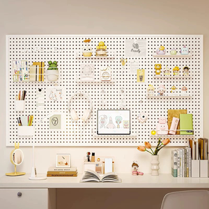 Modular Carbon thép Pegboard Treo tường treo Organizer Rack cho phòng tắm Văn phòng Phòng phòng khách đa năng <span class=keywords><strong>Craft</strong></span> giá đồ trang sức - Product Image 3