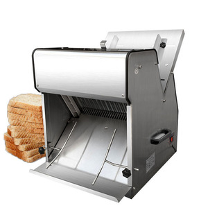 Máquina Cortadora de Pan Industrial para Mostrador, Cortadora de Pan Tostado Eléctrica Automática de Acero Inoxidable - Product Image 1