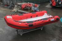 390 Sport Style Nervure Bateau Hypalon Semi-Rigide En Fiber De Verre PVC Gonflable Tender Yacht Pêche Lac Sauvetage Plongeur Puissance Moteur